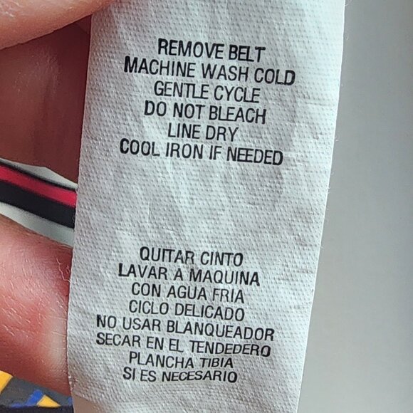 City Triangles Colorful Zig-Zag Retro 80s Dress Size Medium - Picture 10 of 16